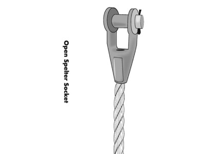 Cast steel wire rope slings